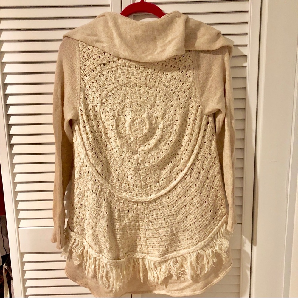 Fringed Mandala back style Cardigan